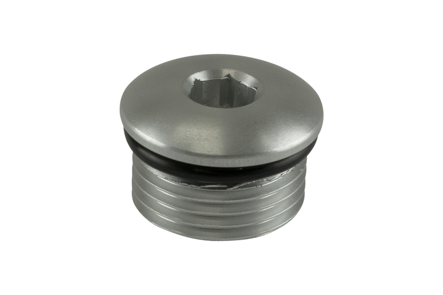 Fitting -10 AN ORB Blank - Silver | ML Performance Car Parts