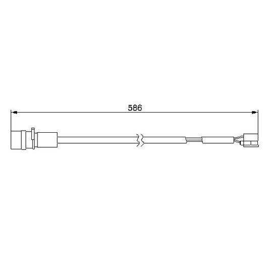 BOSCH 1987474985 Brake Pad Wear Warning Contact