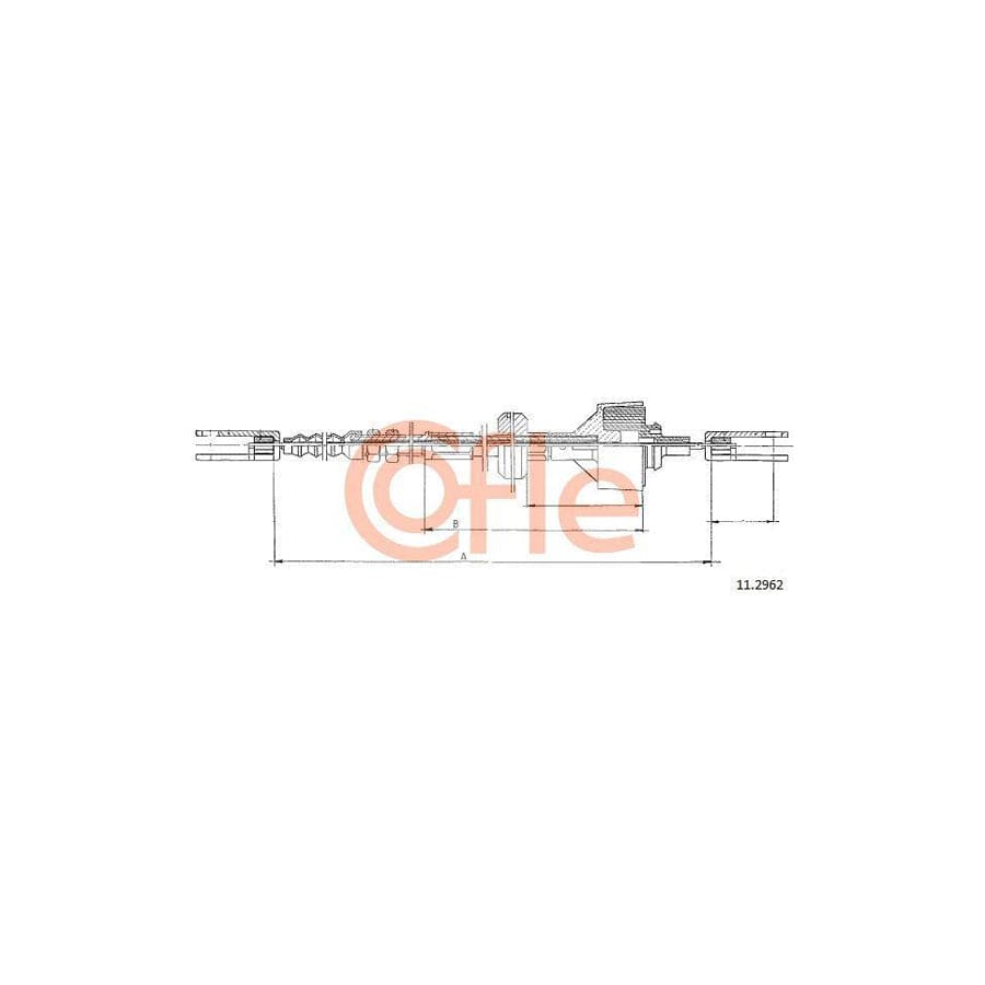 Cofle 92.11.2962 Clutch Cable for Renault Master