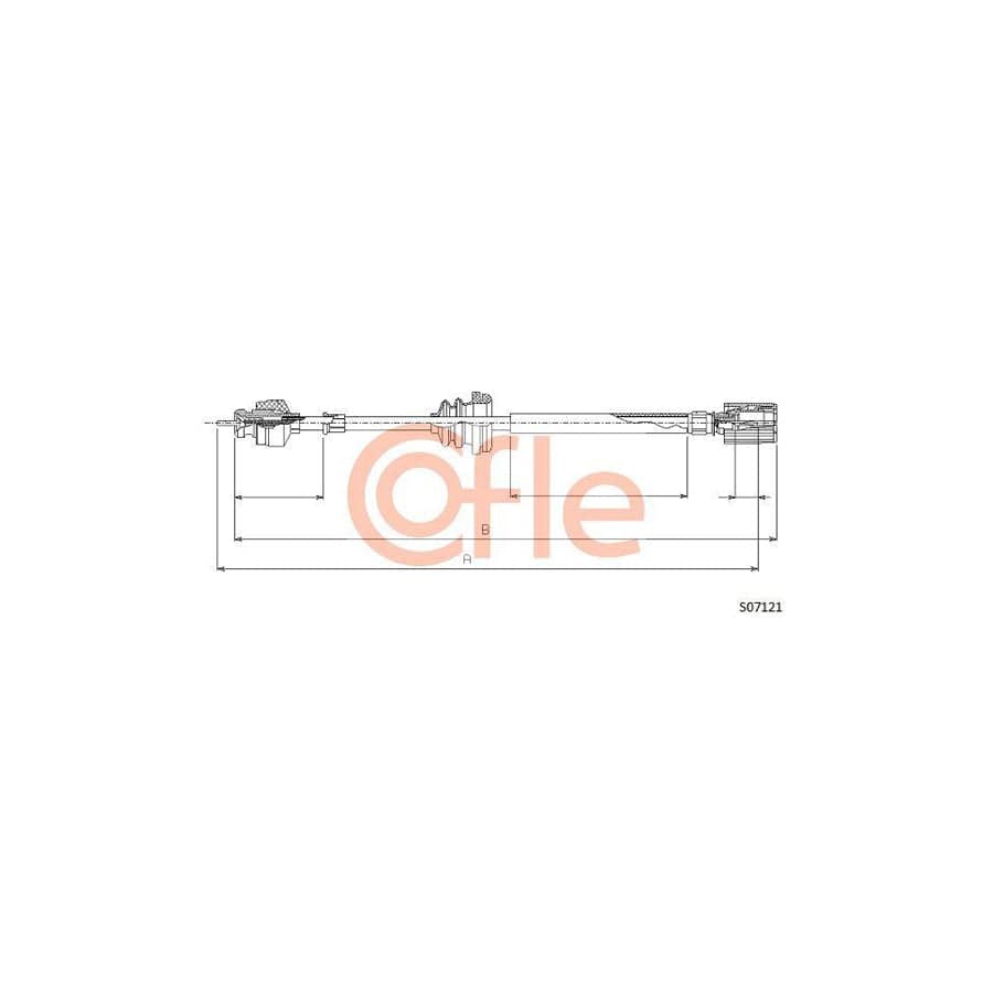 Cofle 92.S07121 Speedometer Cable for Fiat Ducato