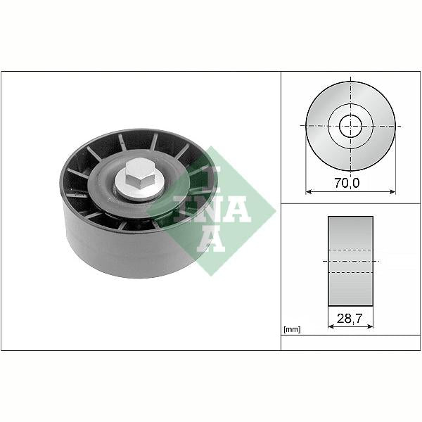 INA 532025410 V-Ribbed Belt Deflection/Guide Pulley