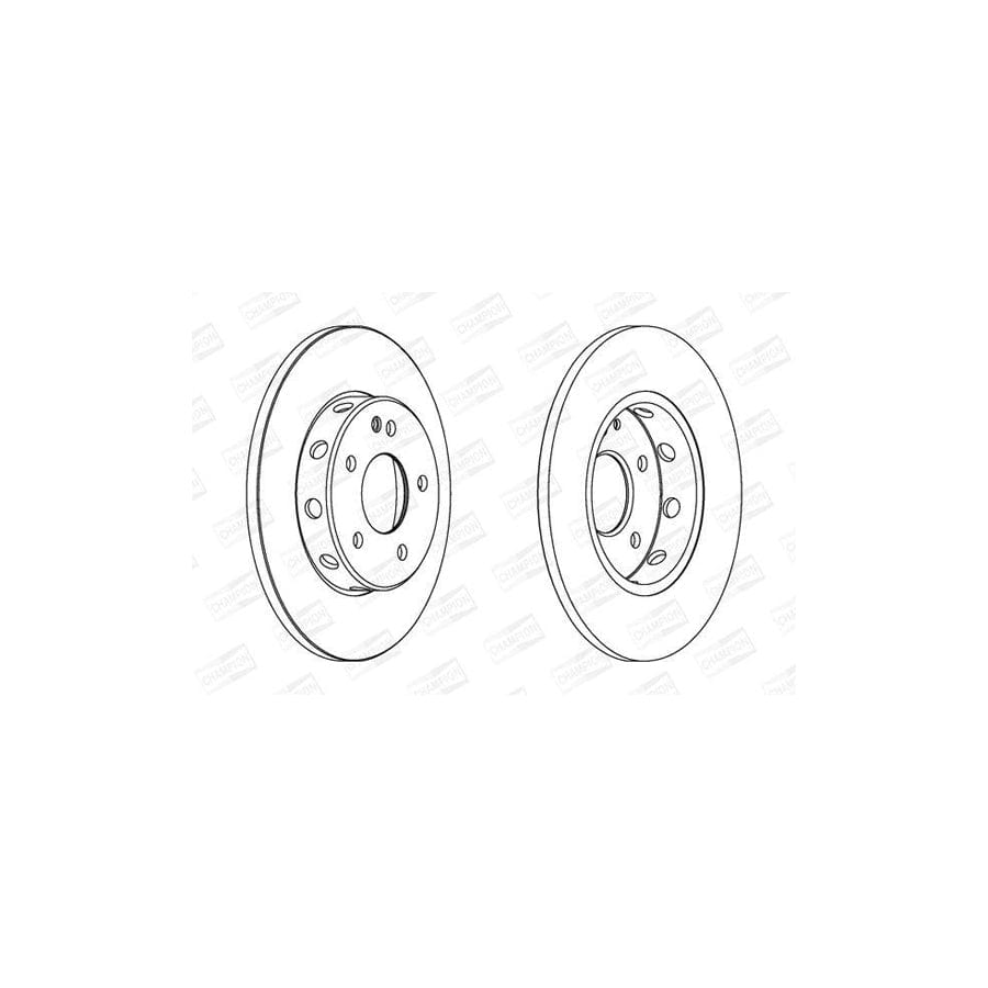 Champion 561696Ch Brake Disc Suitable for Mercedes-Benz C-Class Saloon (W202)
