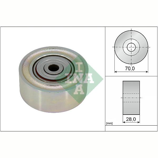 INA 532093410 V-Ribbed Belt Deflection/Guide Pulley