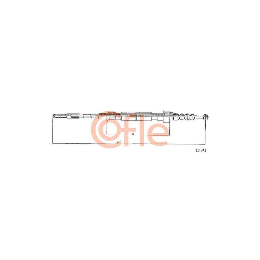 Cofle 92.10.742 Hand Brake Cable