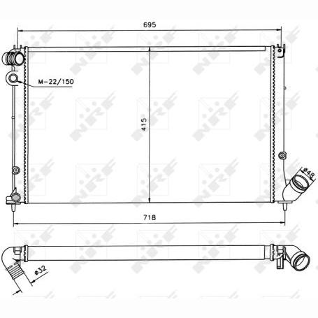 NRF NRF58022 Engine Radiator