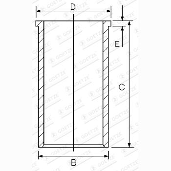 GOETZE 14-021930-00 Cylinder Liner