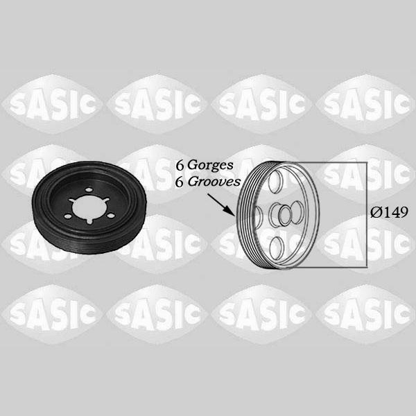 SASIC SAS2150015 Crankshaft Belt Pulley