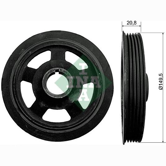 INA 544009210 Crankshaft Belt Pulley