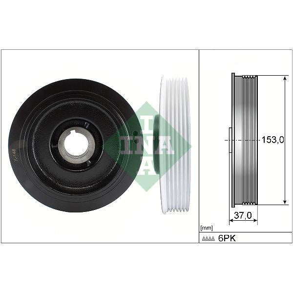 INA 544005810 Crankshaft Belt Pulley
