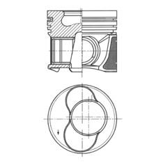 KOLBENSCHMIDT 41158620 Piston