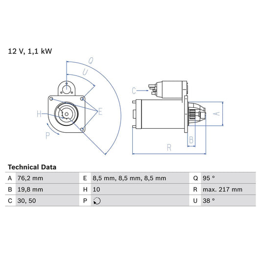 BOSCH 0986029150 Starter