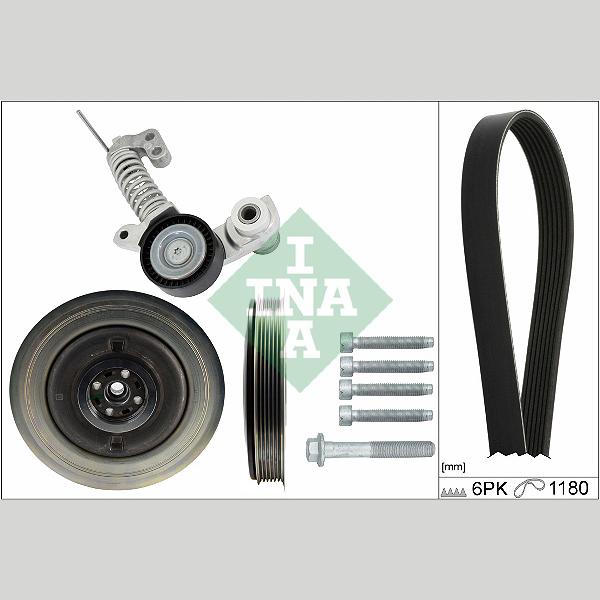 INA 529037421 V-Ribbed Belt Set