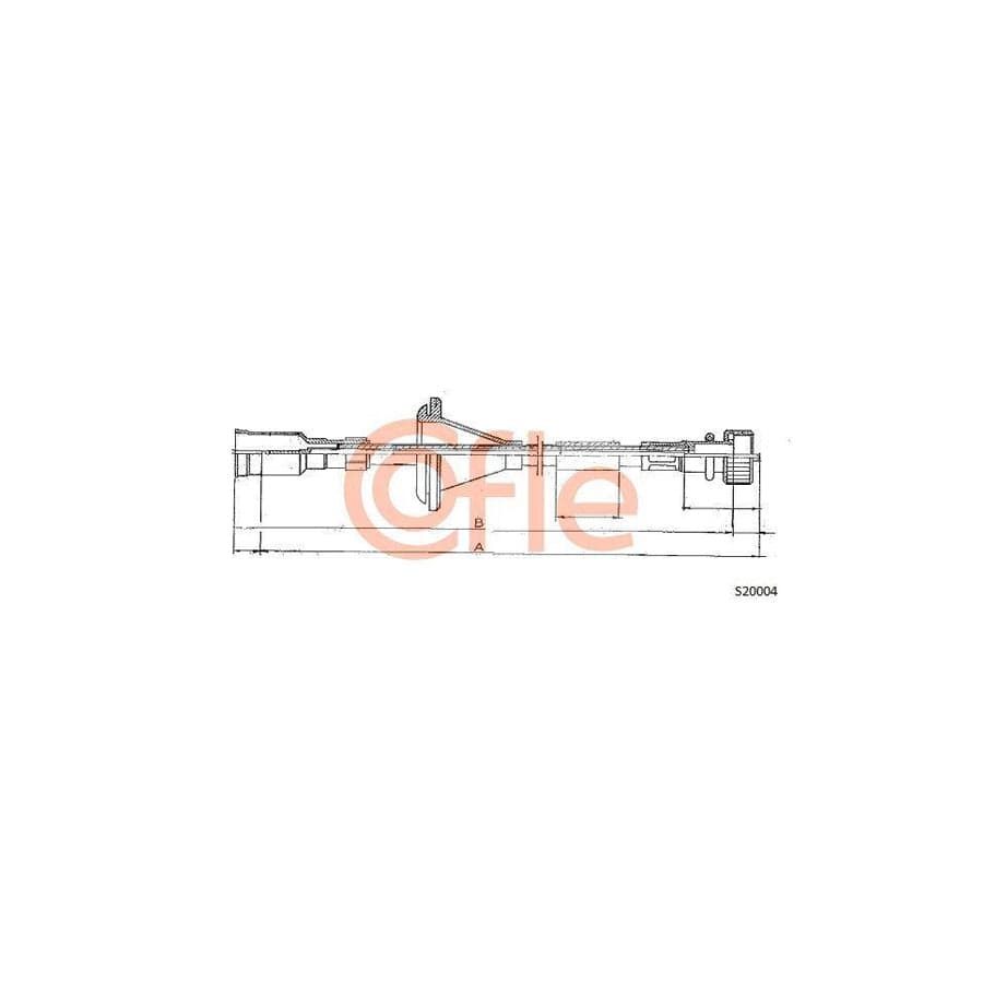 Cofle 92.S20004 Speedometer Cable for Opel Corsa