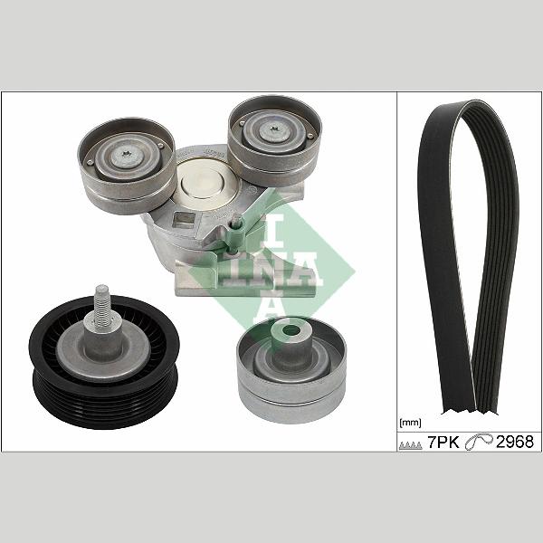 INA 529044210 V-Ribbed Belt Set