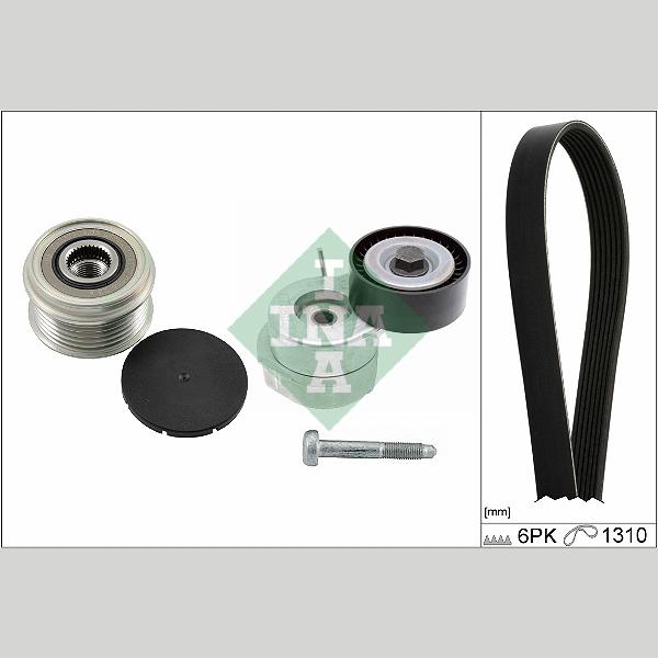 INA 529050620 V-Ribbed Belt Set