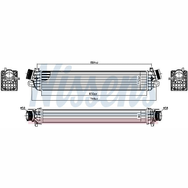 NISSENS NIS96505 Charge Air Cooler