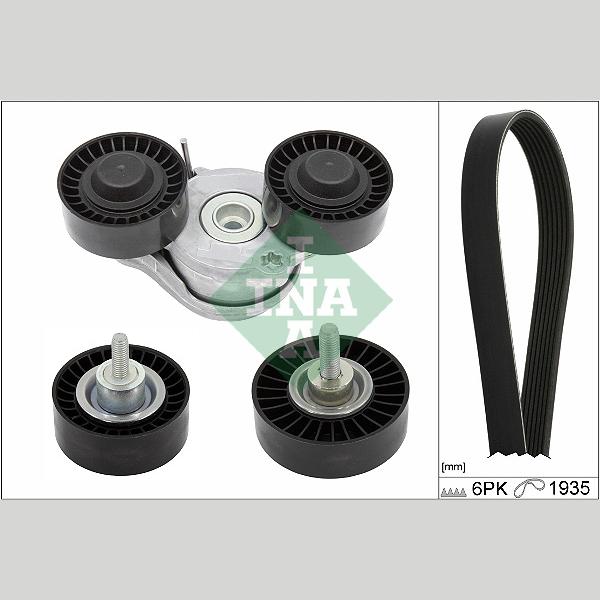 INA 529042610 V-Ribbed Belt Set