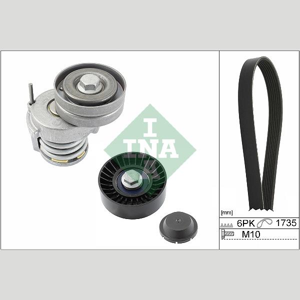 INA 529050510 V-Ribbed Belt Set