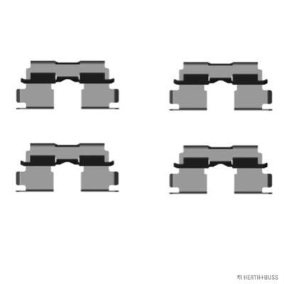 HERTH+BUSS JAKOPARTS J3668007 Disc Brake Pad Accessory Kit