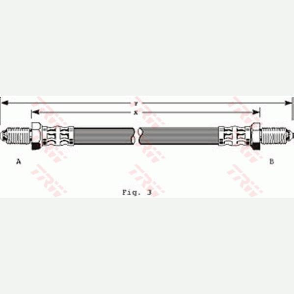 TRW MOTO PHC123 Brake Hose