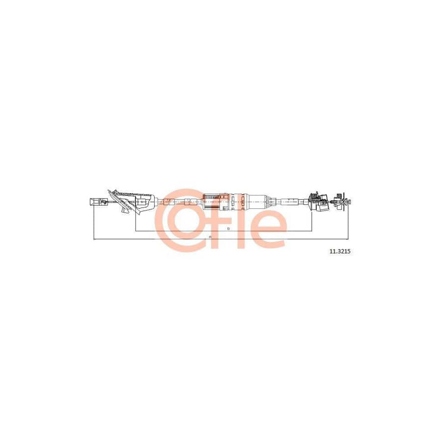 Cofle 11.3215 Clutch Cable for Peugeot 106