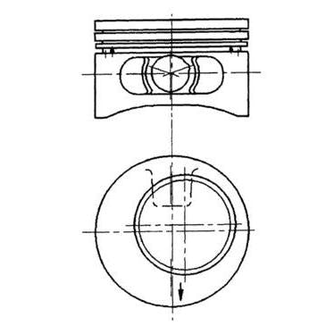 KOLBENSCHMIDT 92123600 Piston