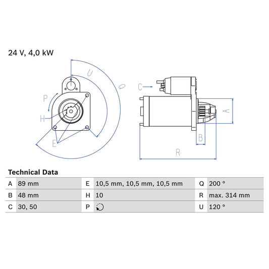 BOSCH 0986022400 Starter