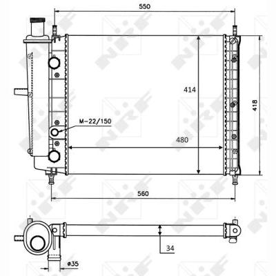 NRF NRF58015 Engine Radiator