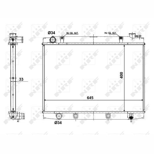 NRF NRF56118 Engine Radiator