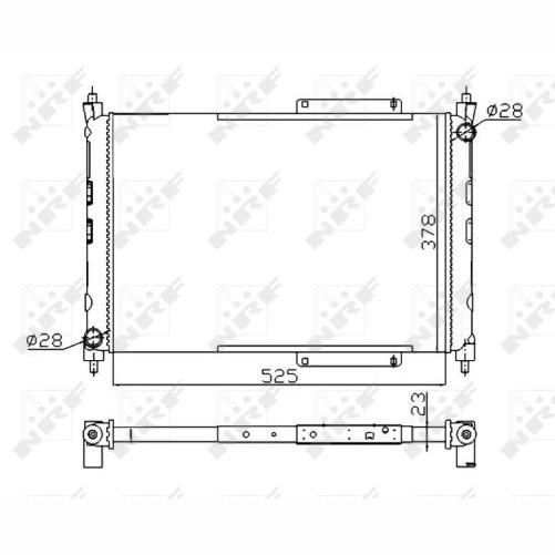 NRF NRF55425A Engine Radiator