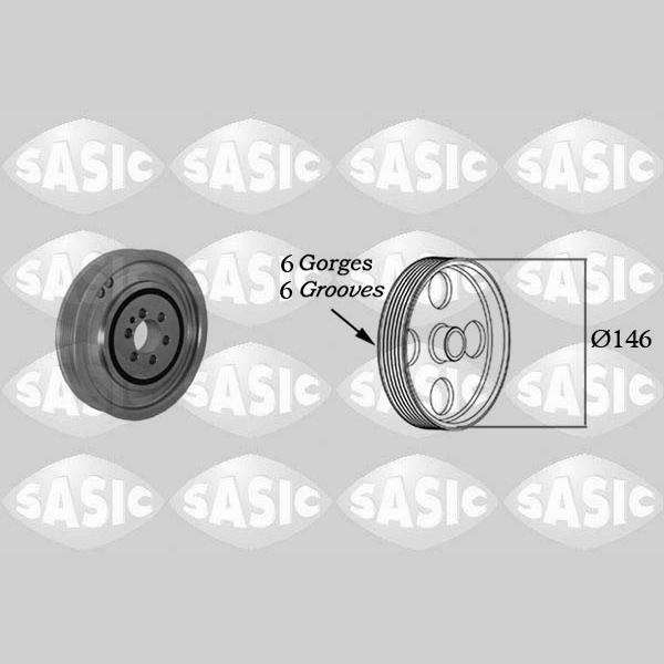 SASIC SAS2156041 Crankshaft Belt Pulley