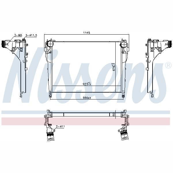 NISSENS NIS961218 Charge Air Cooler