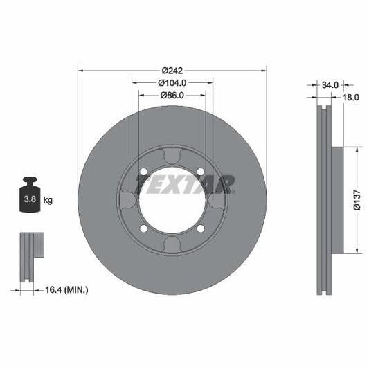 BOSCH 1987470600 Brake Caliper Guide Sleeve Kit
