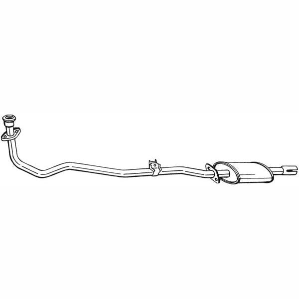 BOSAL BOS284-277 Front Muffler