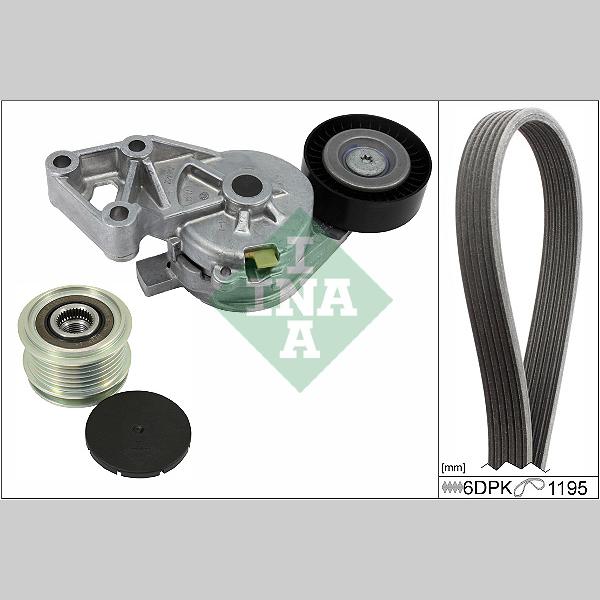INA 529046520 V-Ribbed Belt Set