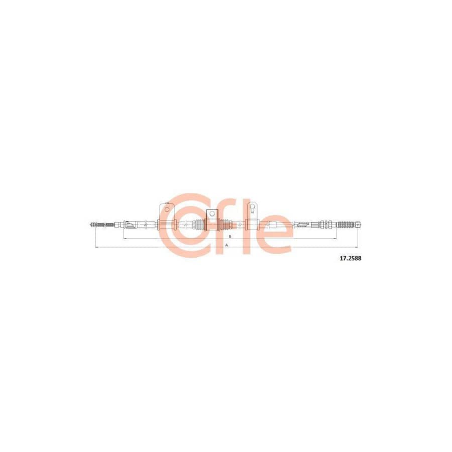 Cofle 92.17.2588 Hand Brake Cable for Hyundai H-1 Mpv (A1)