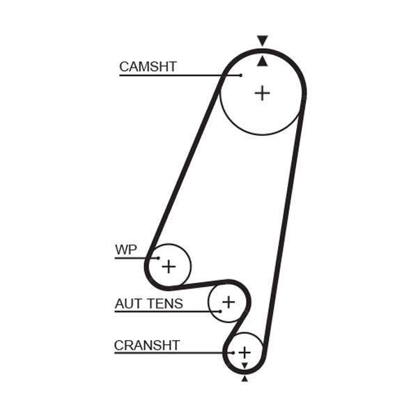 GATES GAT1367RM Timing Belt