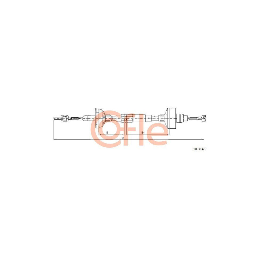 Cofle 92.10.3143 Clutch Cable