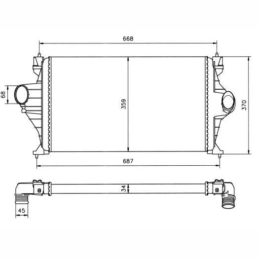 NRF NRF30802 Charge Air Cooler
