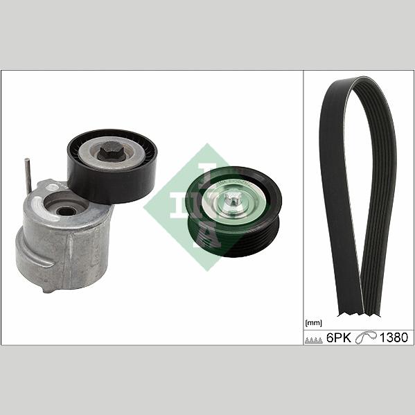 INA 529030310 V-Ribbed Belt Set