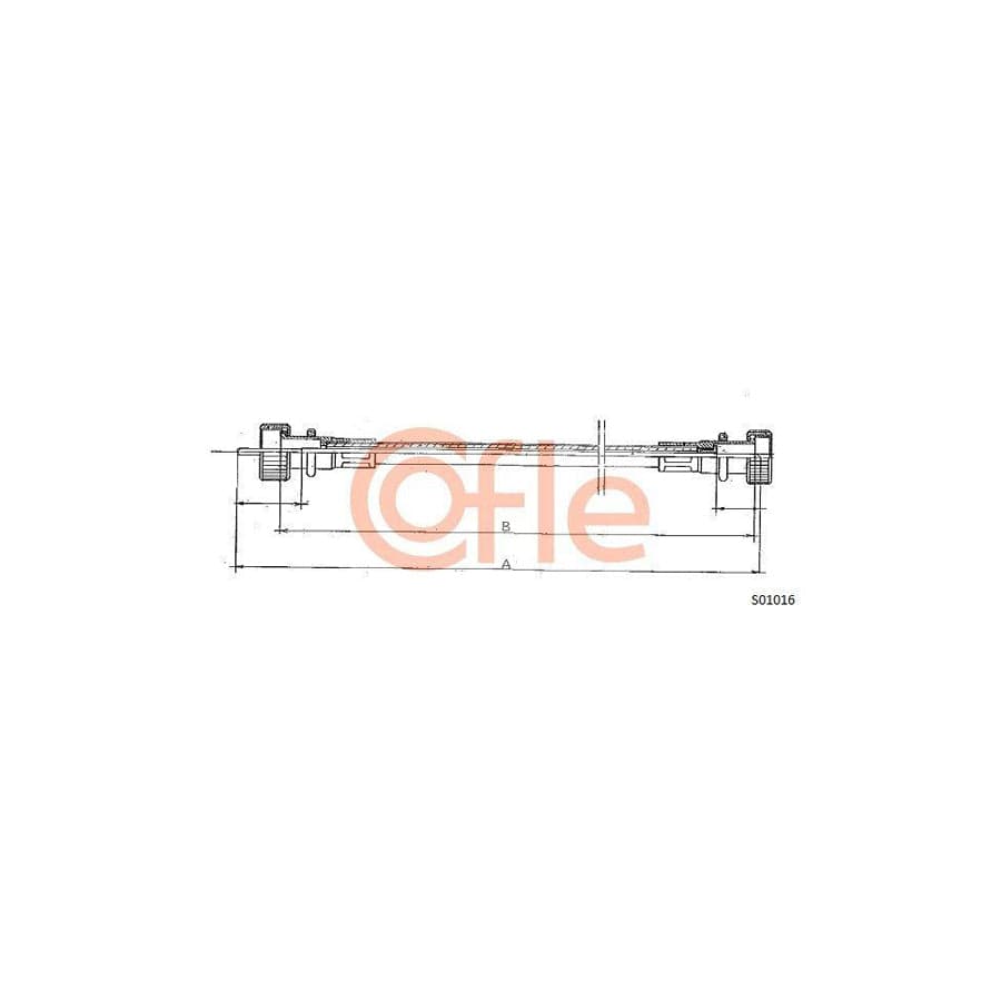 Cofle S01016 Speedometer Cable for Alfa Romeo 1750-2000 (105)