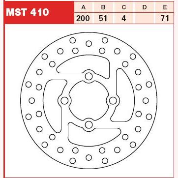 TRW MOTO MST410 Brake Disc