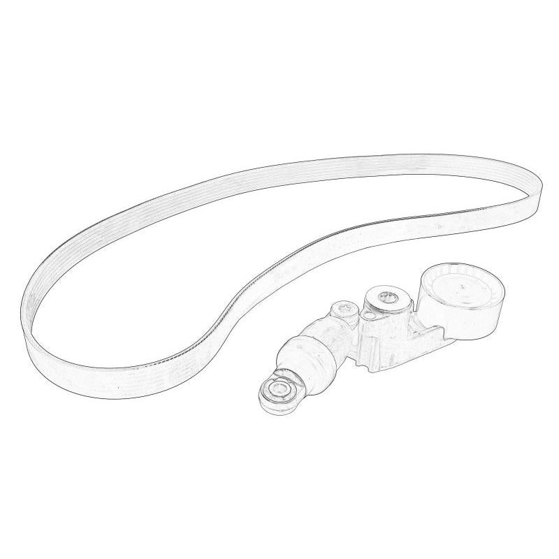 OE RENAULT 8201719296 V-Ribbed Belt Pulley Kit