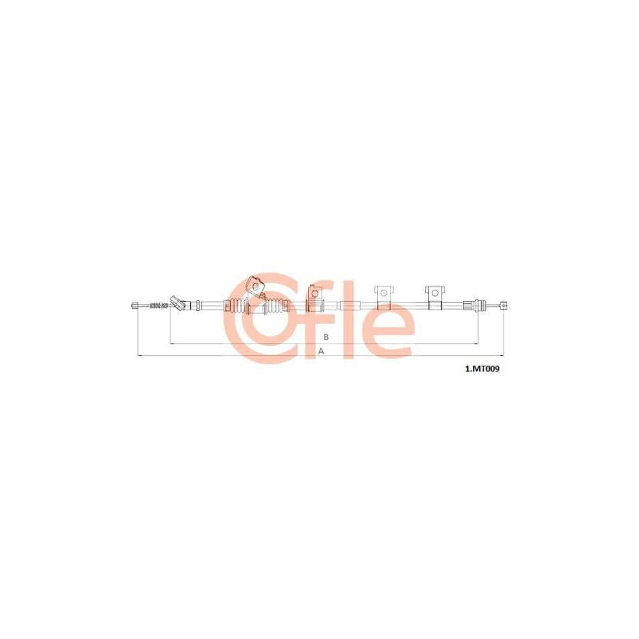 Cofle 1.Mt009 Hand Brake Cable for Mitsubishi Pajero / Shogun IV (V80)