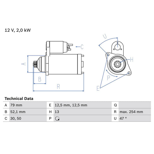 BOSCH 0986025070 Starter
