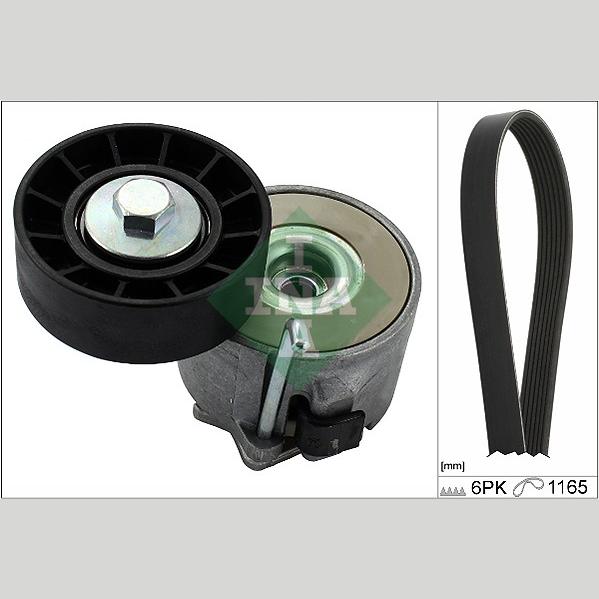 INA 529026710 V-Ribbed Belt Set