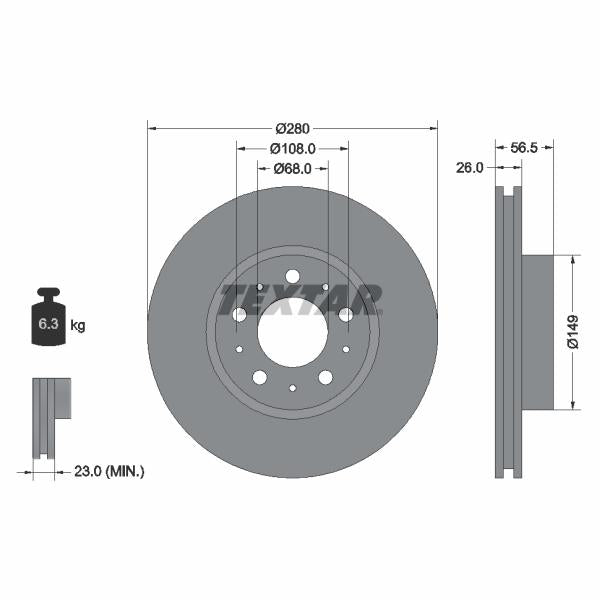 WABCO 8977513004 Brake Caliper Guide Bellow