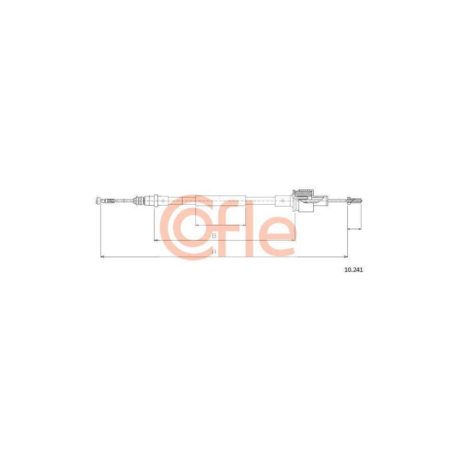 Cofle 10.241 Clutch Cable for Ford Fiesta