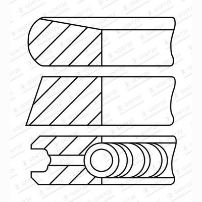 GOETZE 08-450600-00 Piston Ring Kit