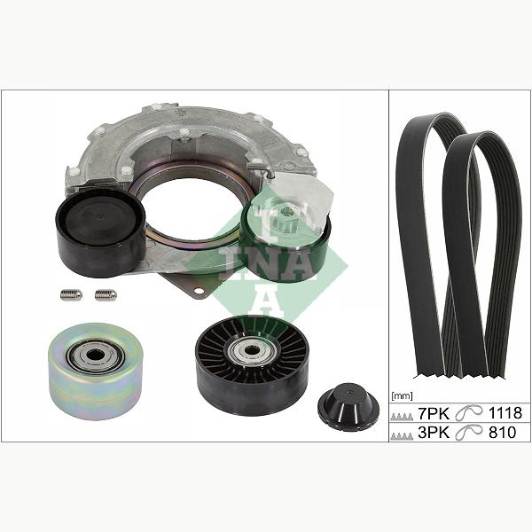 INA 529050810 V-Ribbed Belt Set